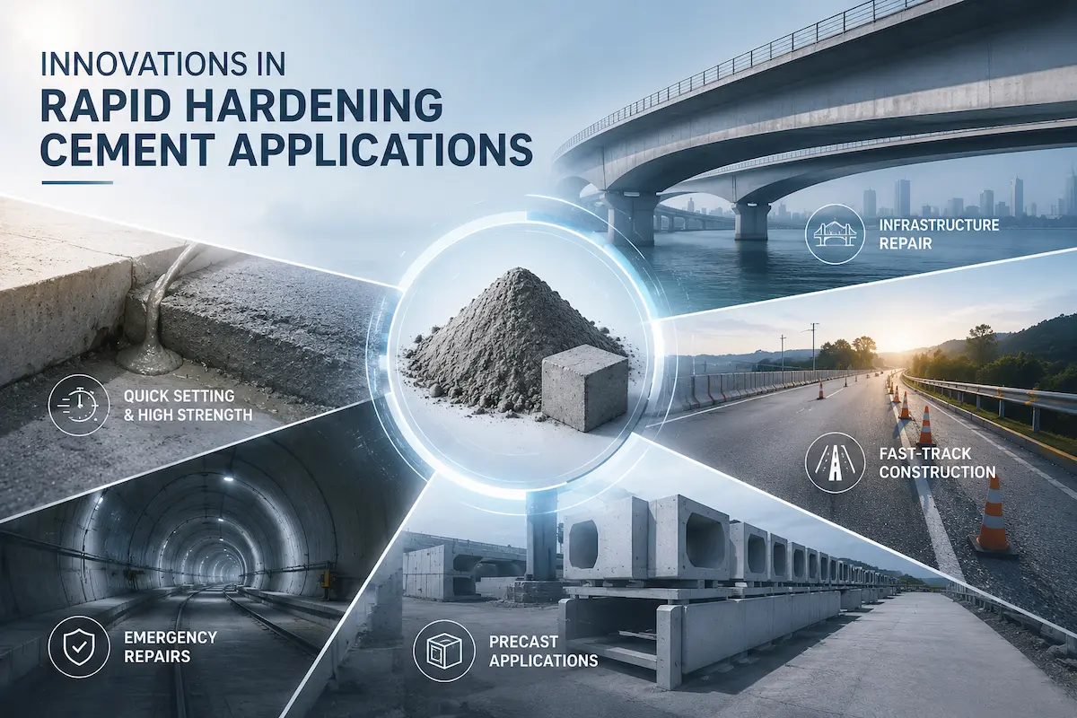 Innovations in rapid hardening cement applications