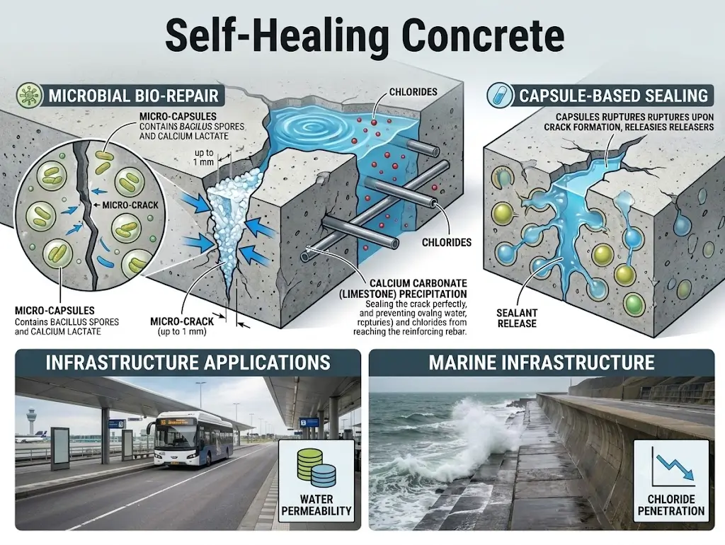 Self Healing Cement