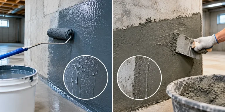 Waterproof Coating vs Waterproof Mortar: Which One Actually Stops Basement Leaks